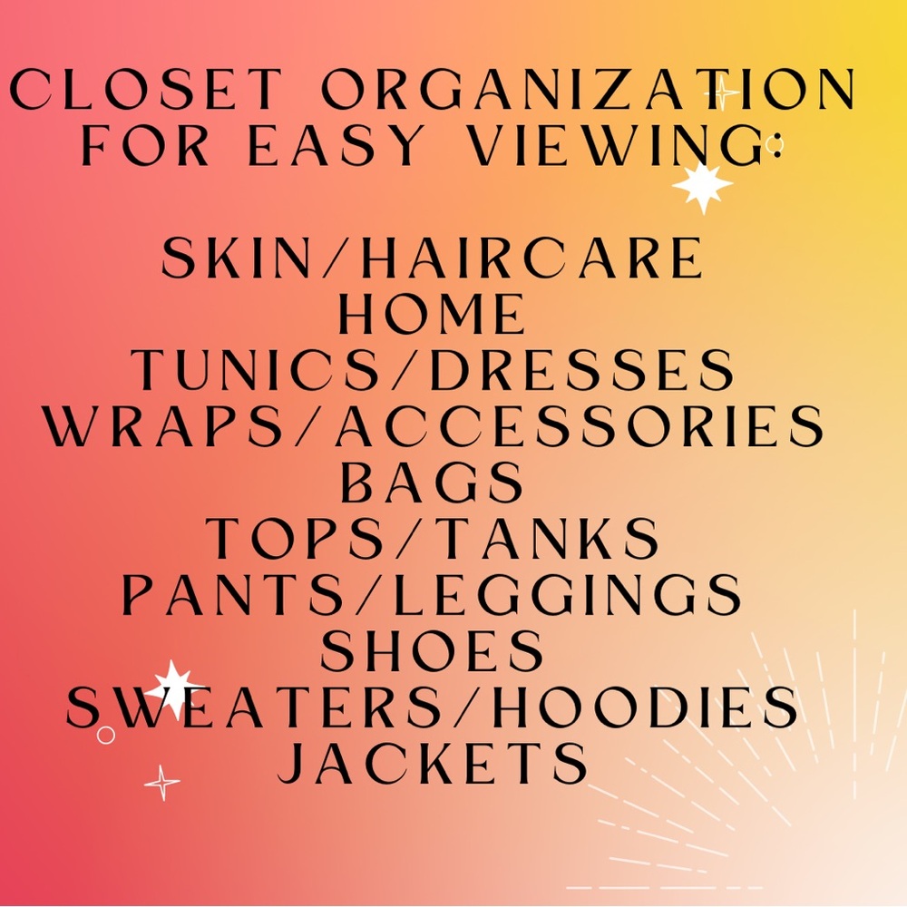 Closet at-a-glance!